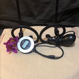 Portable Car FM Transmitter with Silver Face